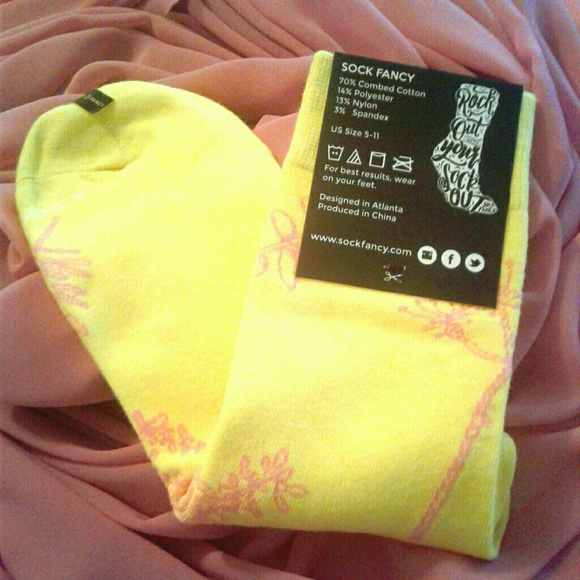 Sock Fancy "HERBS MUSTARD" High Quality Socks - Picture 2 of 8